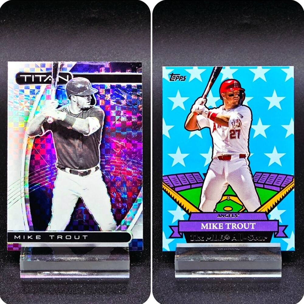 Mike Trout All-Star Archives Building Blocks Prizm Los Angeles Angels Star